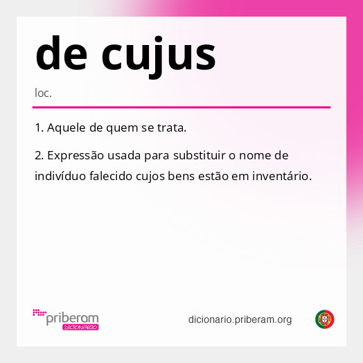 Significado de de cujus
